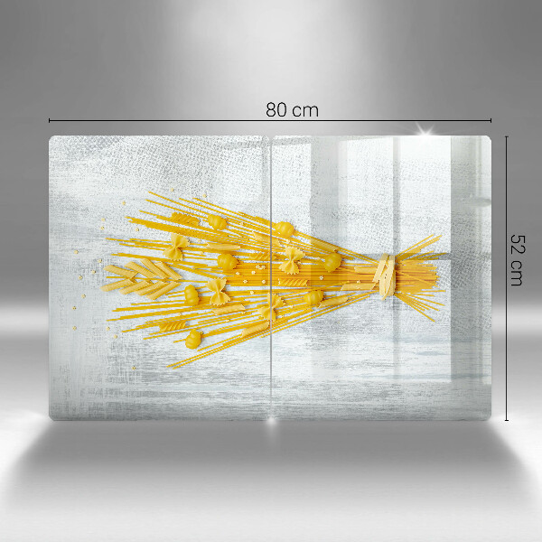 Skleněná deska za sporák Těstoviny