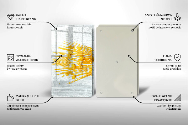 Skleněná deska za sporák Těstoviny