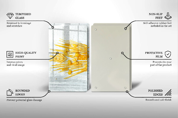 Skleněná deska za sporák Těstoviny