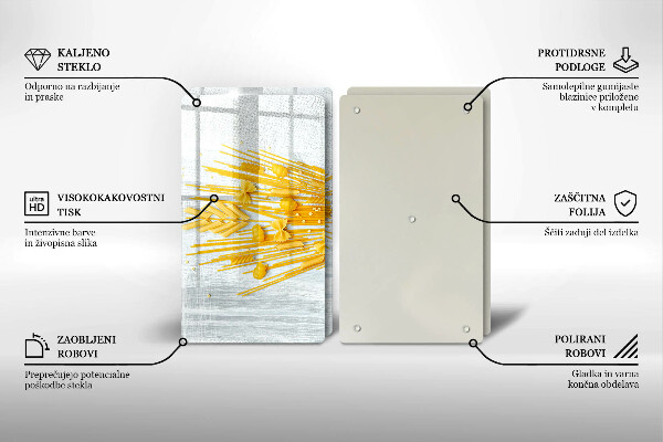 Skleněná deska za sporák Těstoviny