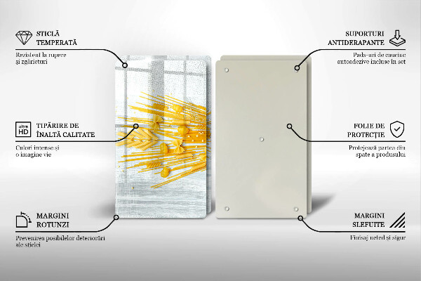 Skleněná deska za sporák Těstoviny