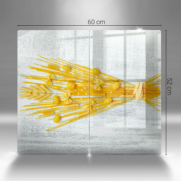 Skleněná deska za sporák Těstoviny