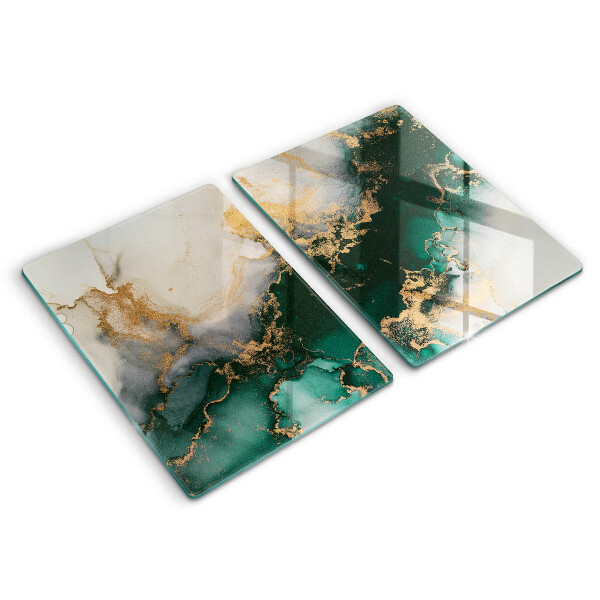 Skleněná deska za sporák Vícebarevný mramor