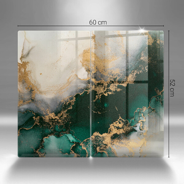 Skleněná deska za sporák Vícebarevný mramor