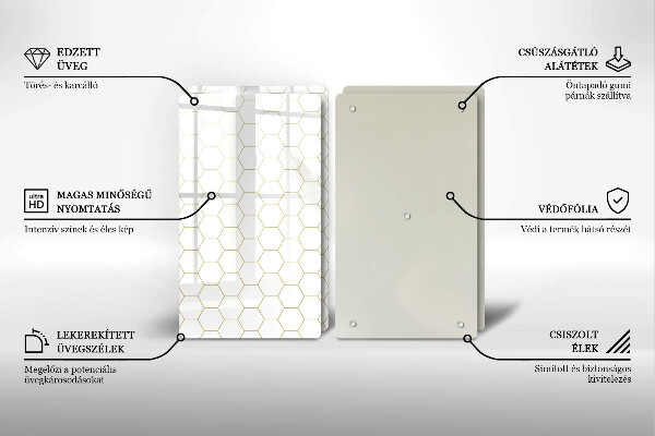 Skleněná deska za sporák Abstraktní vzory