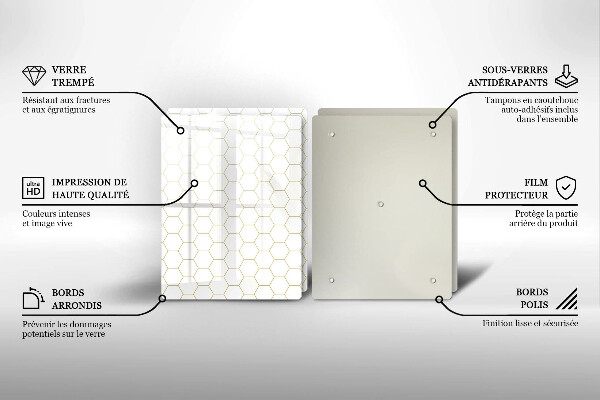 Skleněná deska za sporák Abstraktní vzory