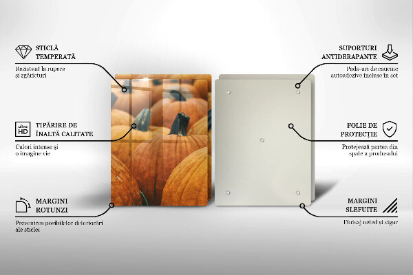 Skleněná deska za sporák Dýně