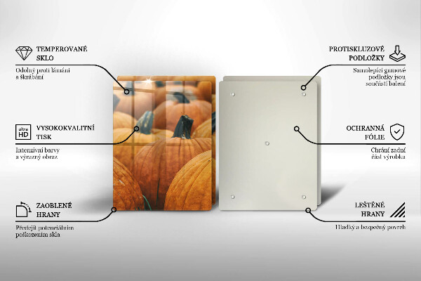 Skleněná deska za sporák Dýně