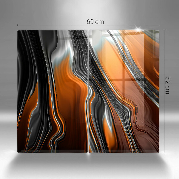 Skleněná deska za sporák Abstraktní vzor