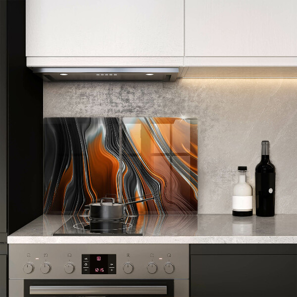 Skleněná deska za sporák Abstraktní vzor