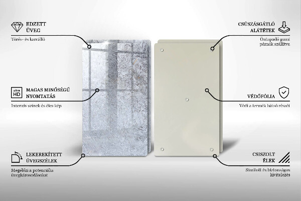 Skleněná deska za sporák Abstrakce