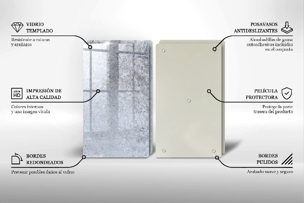 Skleněná deska za sporák Abstrakce