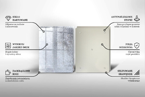 Skleněná deska za sporák Abstrakce