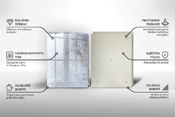 Skleněná deska za sporák Abstrakce