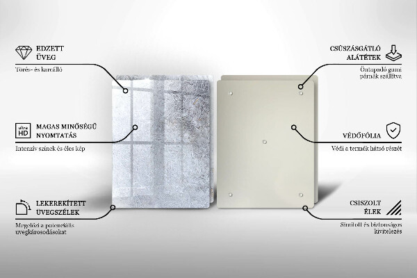 Skleněná deska za sporák Abstrakce