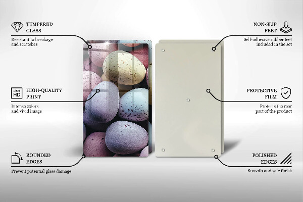 Skleněná deska za sporák Velikonoční vajíčka