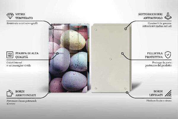 Skleněná deska za sporák Velikonoční vajíčka