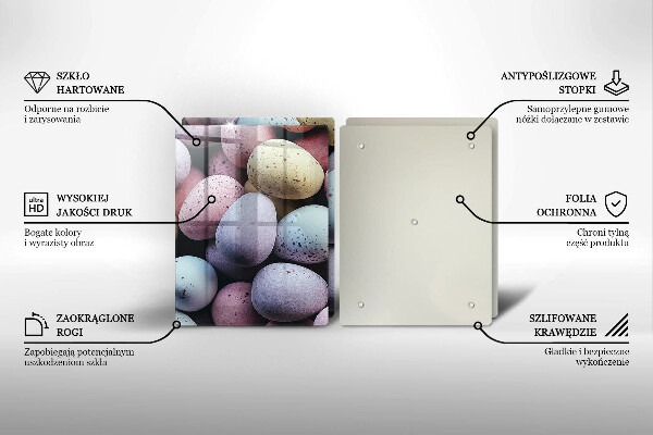 Skleněná deska za sporák Velikonoční vajíčka