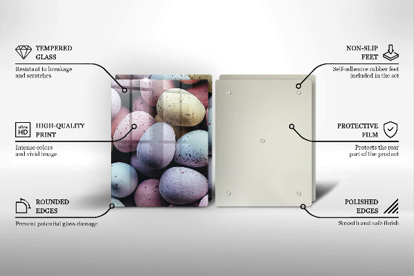 Skleněná deska za sporák Velikonoční vajíčka