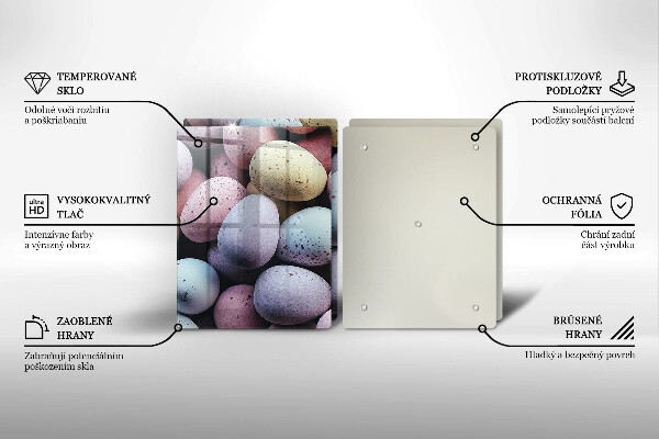 Skleněná deska za sporák Velikonoční vajíčka