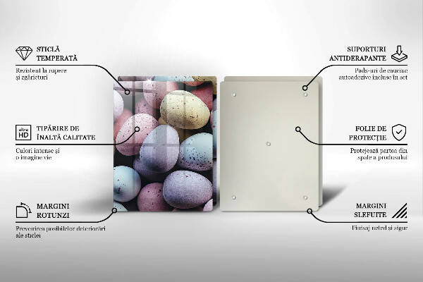 Skleněná deska za sporák Velikonoční vajíčka