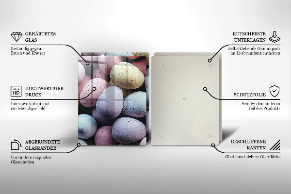 Skleněná deska za sporák Velikonoční vajíčka