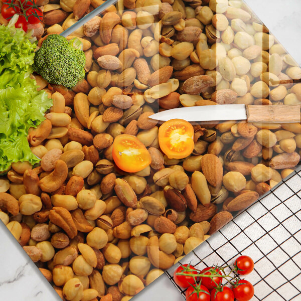 Skleněná deska za sporák Směs ořechů