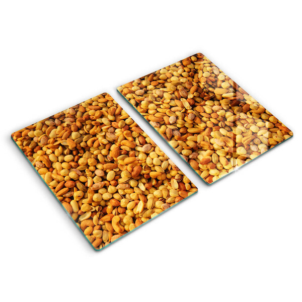 Skleněná deska za sporák Směs ořechů