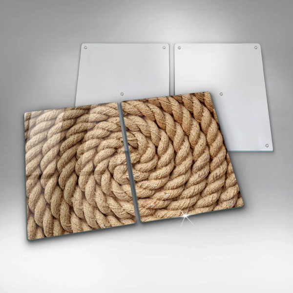 Skleněná deska za sporák Svinuté lano