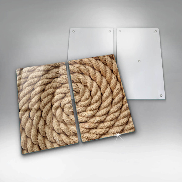 Skleněná deska za sporák Svinuté lano