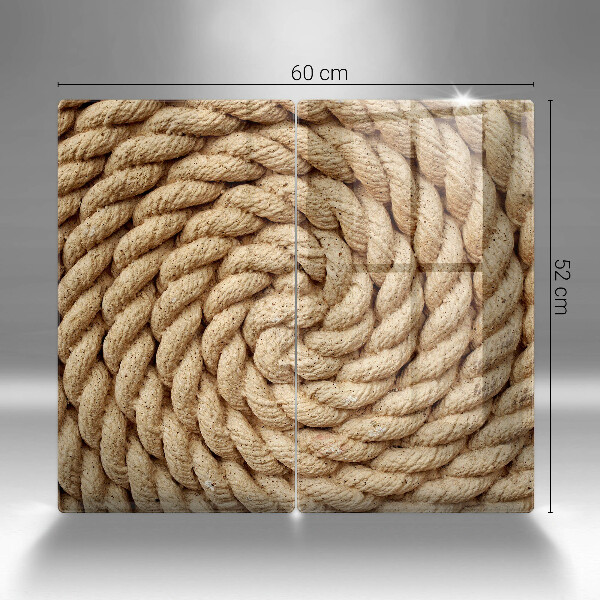 Skleněná deska za sporák Svinuté lano