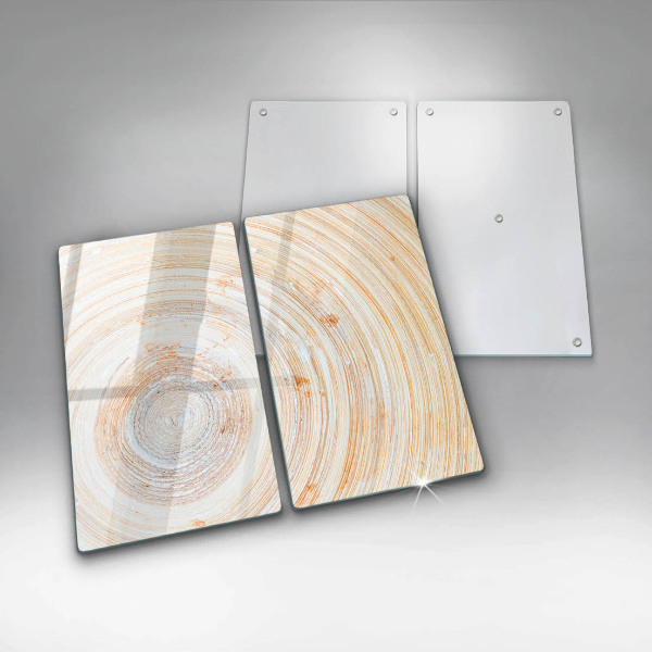 Skleněná deska za sporák Textura dřeva