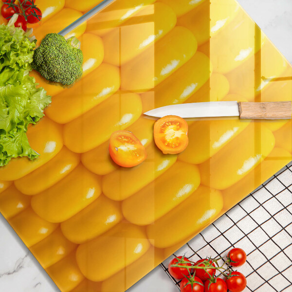 Skleněná deska za sporák Kukuřičná zrna