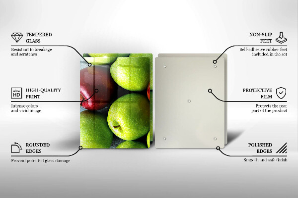 Skleněná deska za sporák Šťavnatá jablka