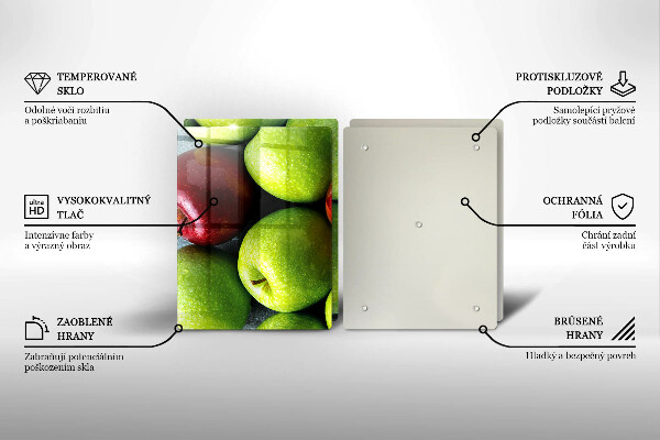 Skleněná deska za sporák Šťavnatá jablka