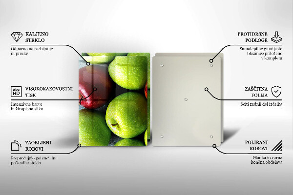 Skleněná deska za sporák Šťavnatá jablka