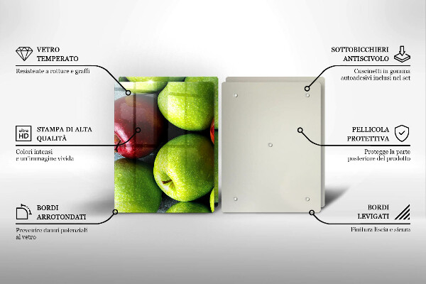 Skleněná deska za sporák Šťavnatá jablka