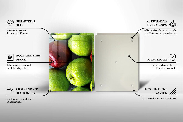 Skleněná deska za sporák Šťavnatá jablka