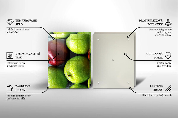 Skleněná deska za sporák Šťavnatá jablka