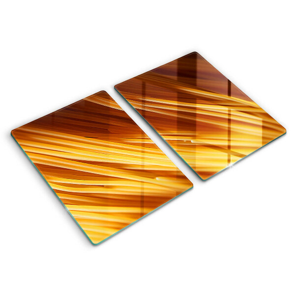 Skleněná deska za sporák Špagetové těstoviny