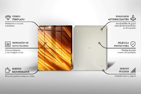 Skleněná deska za sporák Špagetové těstoviny