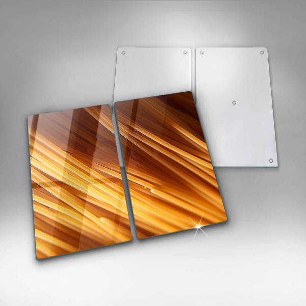 Skleněná deska za sporák Špagetové těstoviny