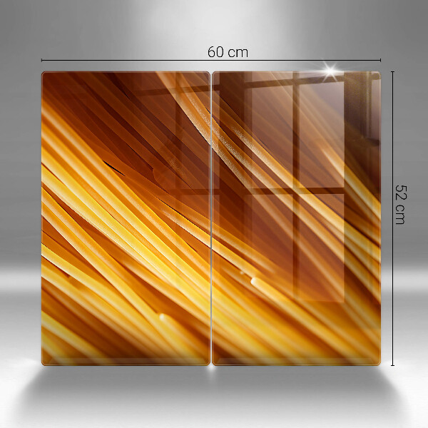 Skleněná deska za sporák Špagetové těstoviny