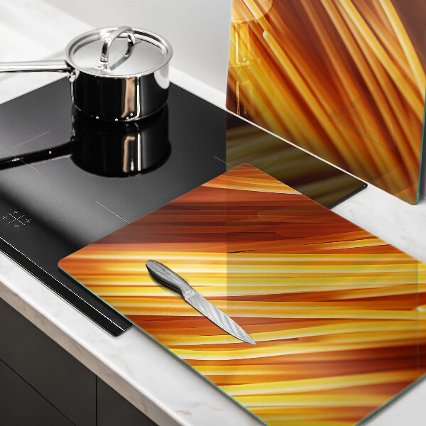 Skleněná deska za sporák Špagetové těstoviny