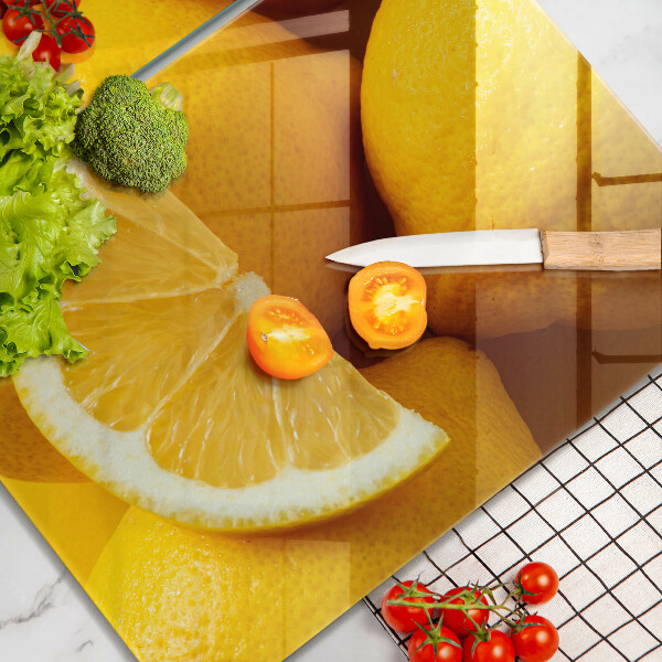 Skleněná deska za sporák Šťavnaté citrony