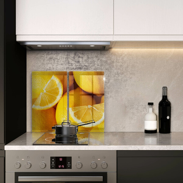 Skleněná deska za sporák Šťavnaté citrony