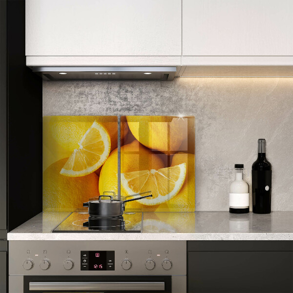 Skleněná deska za sporák Šťavnaté citrony