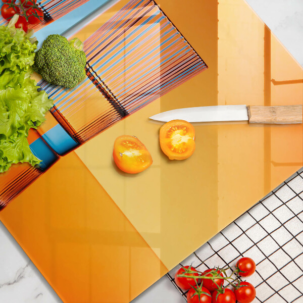 Skleněná deska za sporák Dvě sklenice vody