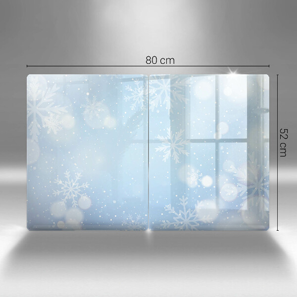 Skleněná deska za sporák Zimní textura