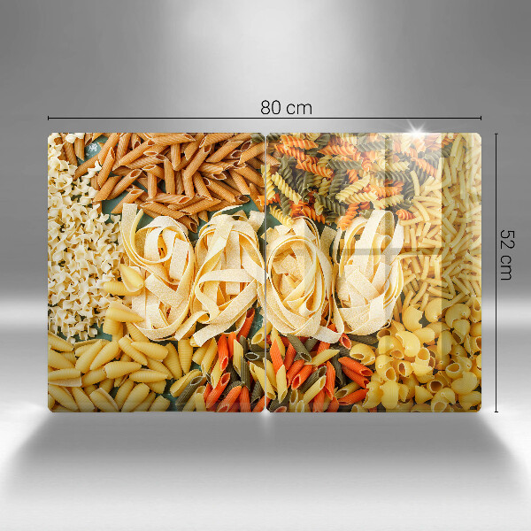 Skleněná deska za sporák Různé druhy těstovin